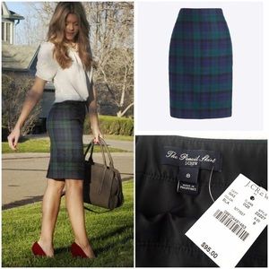 Beautiful tartan plaid pencil skirt